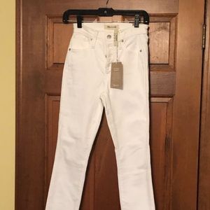 Madewell Skinny crop White jeans